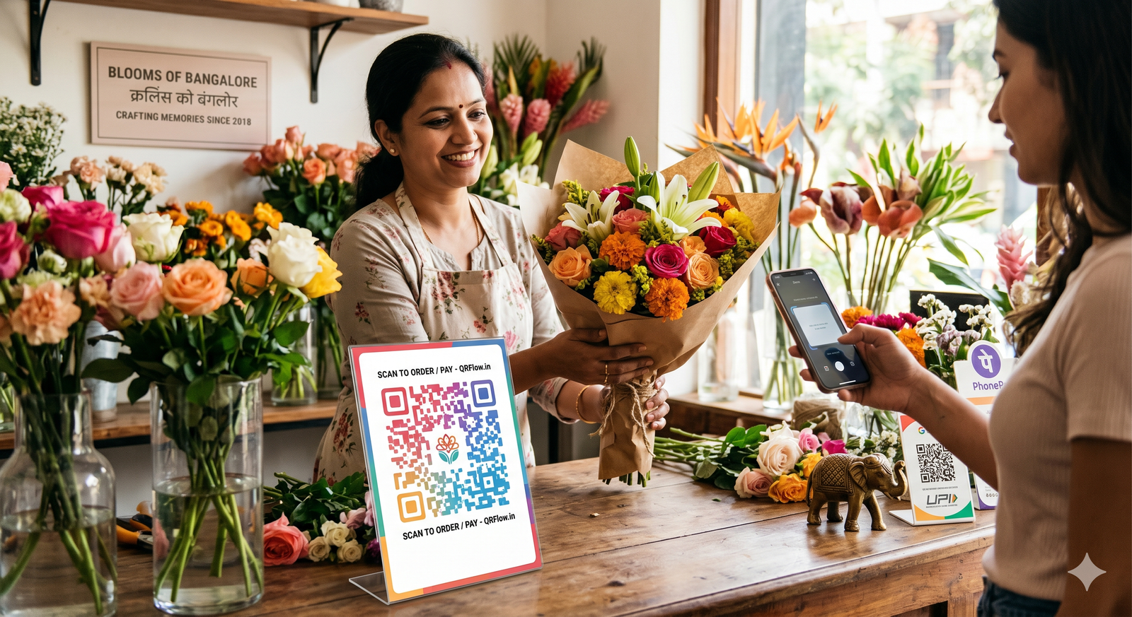 QR Code for Florists: Boost Sales for Indian Flower Shops